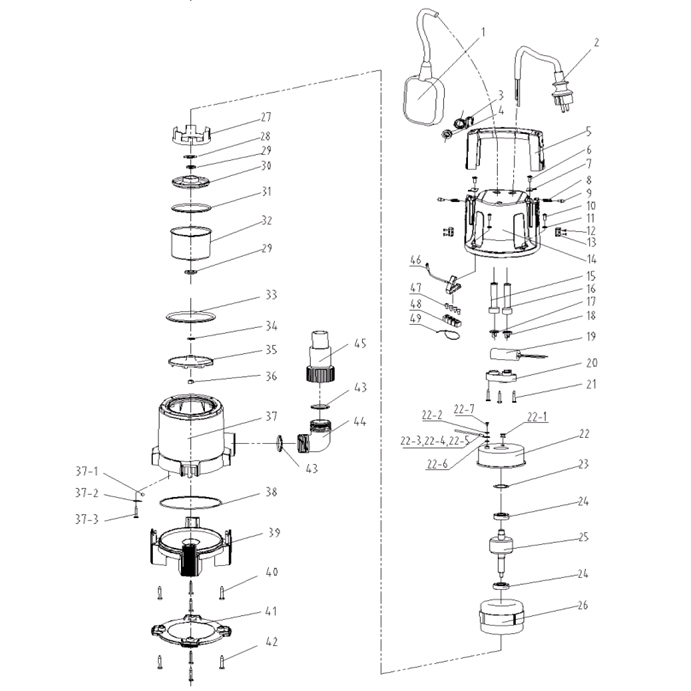 Насос дренажный НПГ-Т3-400
