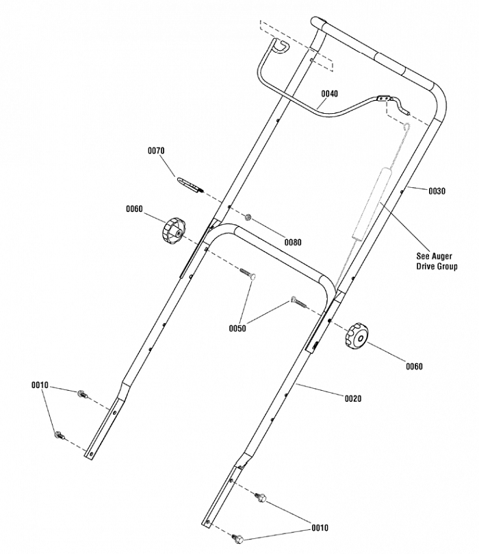 4 ДЕТАЛИ УПРАВЛЕНИЯ СНЕГОУБОРЩИК CHAMPION ST655BS ручное управление желобом