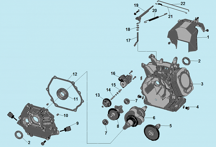 3 ДЕТАЛИ ДВИГАТЕЛЯ - БЛОК - СВЕЧА - ГОЛОВКА - КЛАПАНА - ПРОКЛАДКИ ГЕНЕРАТОР CHAMPION GG7500ES