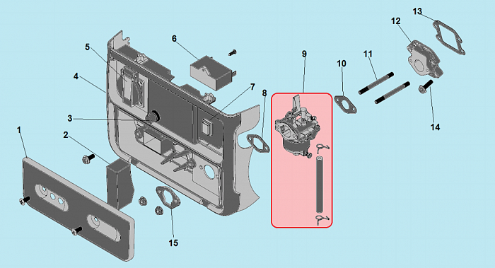 4 КАРБЮРАТОР ГЕНЕРАТОР CHAMPION GG951DC