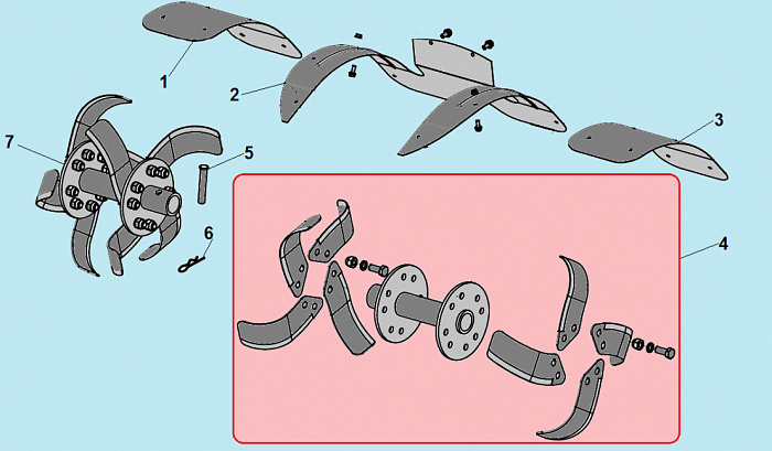5  ФРЕЗЫ КУЛЬТИВАТОР CHAMPION ВC5602 после 2018 ГОДА