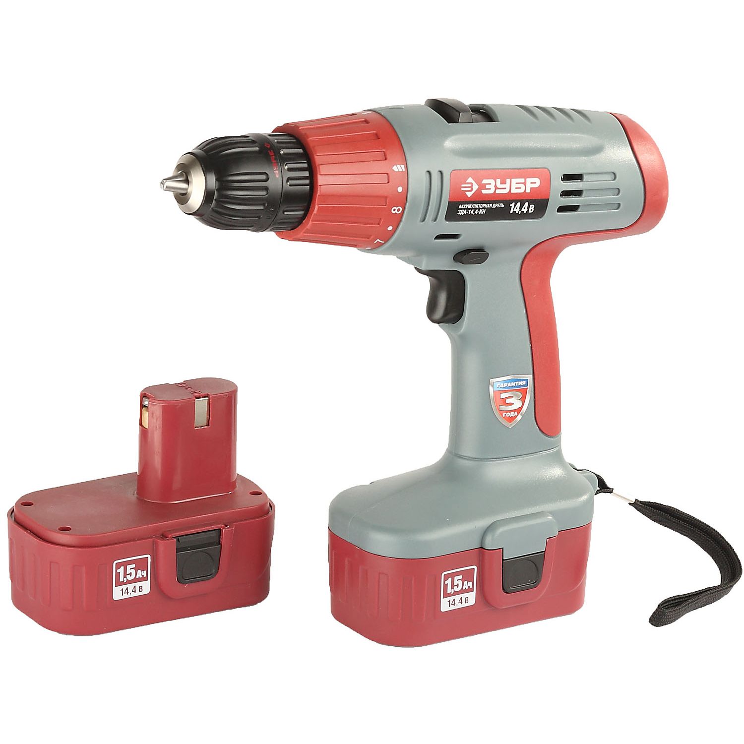 Дрель - шуруповерт, 2 АКБ ЗДА-14.4-КН