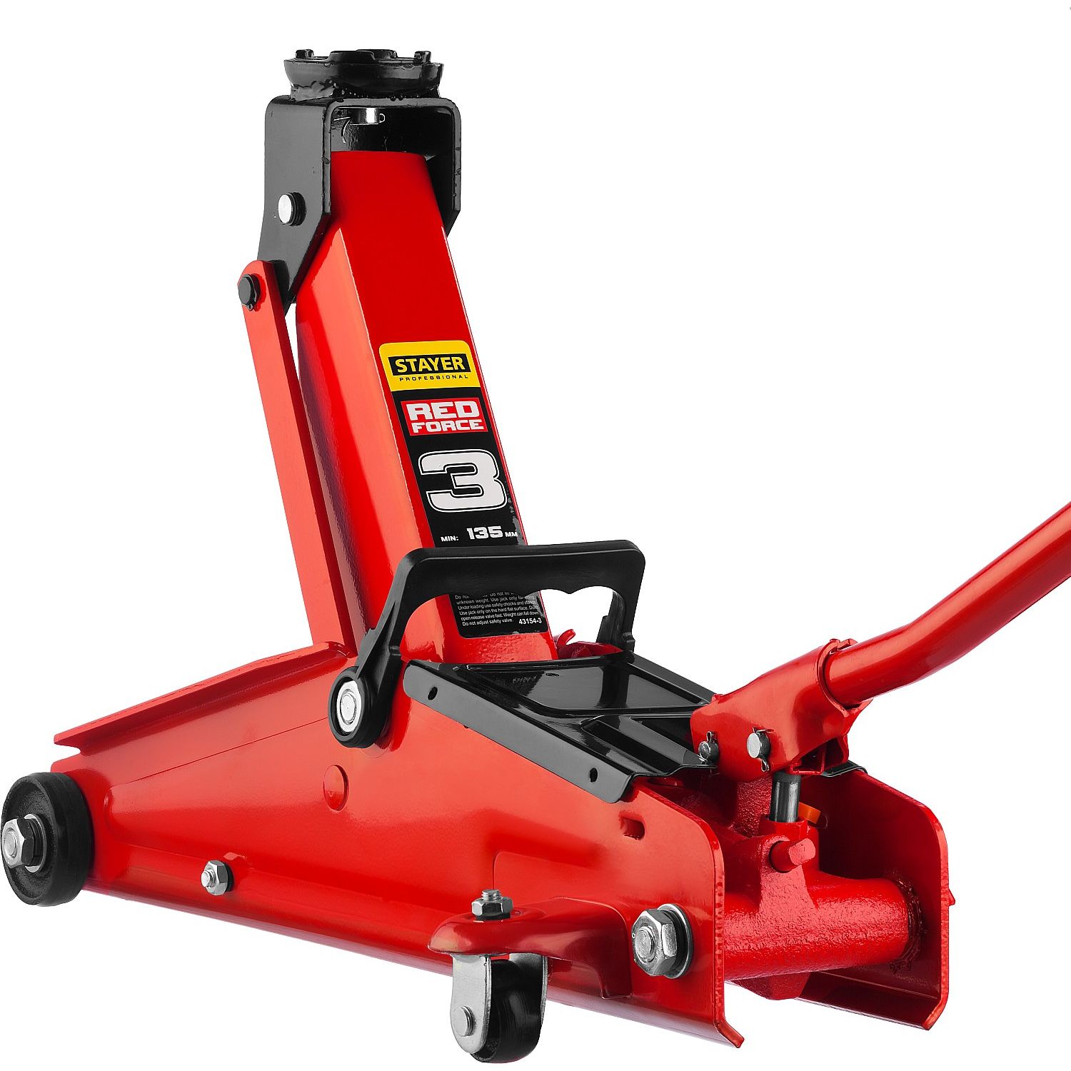 Домкраты подкатные гидравлические RED FORCE, 3 т, 130-400 мм 43154-3