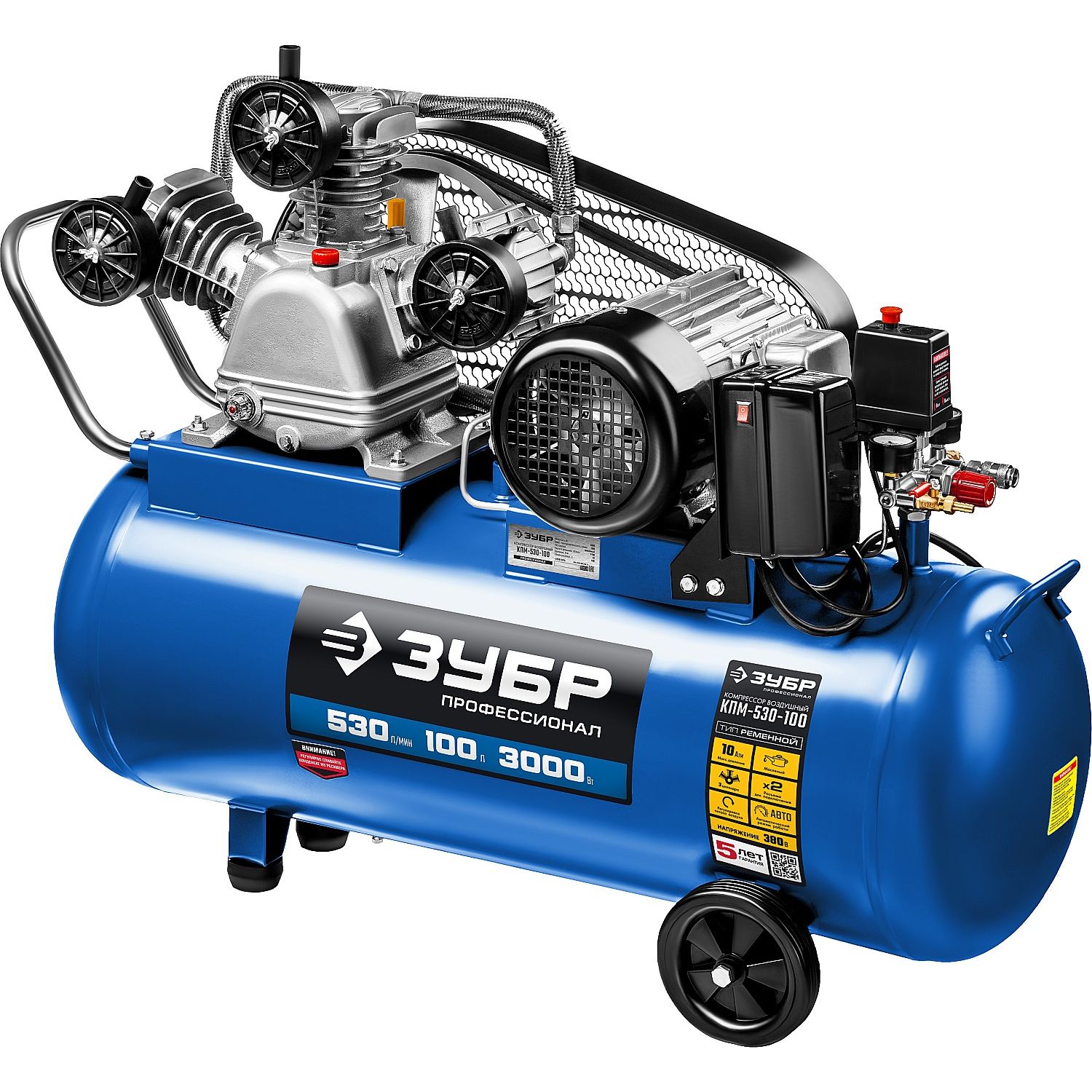 Компрессор электрический масляный КПМ-530-100