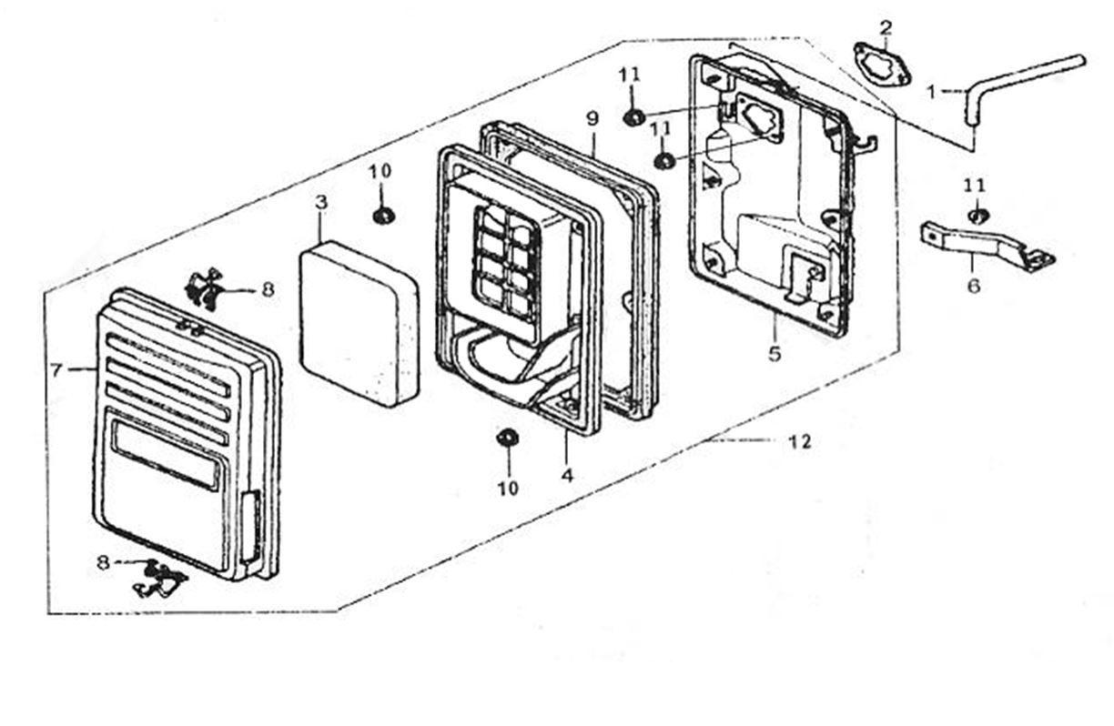 ЗАПЧАСТИ ДЛЯ ГЕНЕРАТОРА БЕНЗИНОВОГО ELITECH СГБ 6500Р (ФИЛЬТР ВОЗДУШНЫЙ)