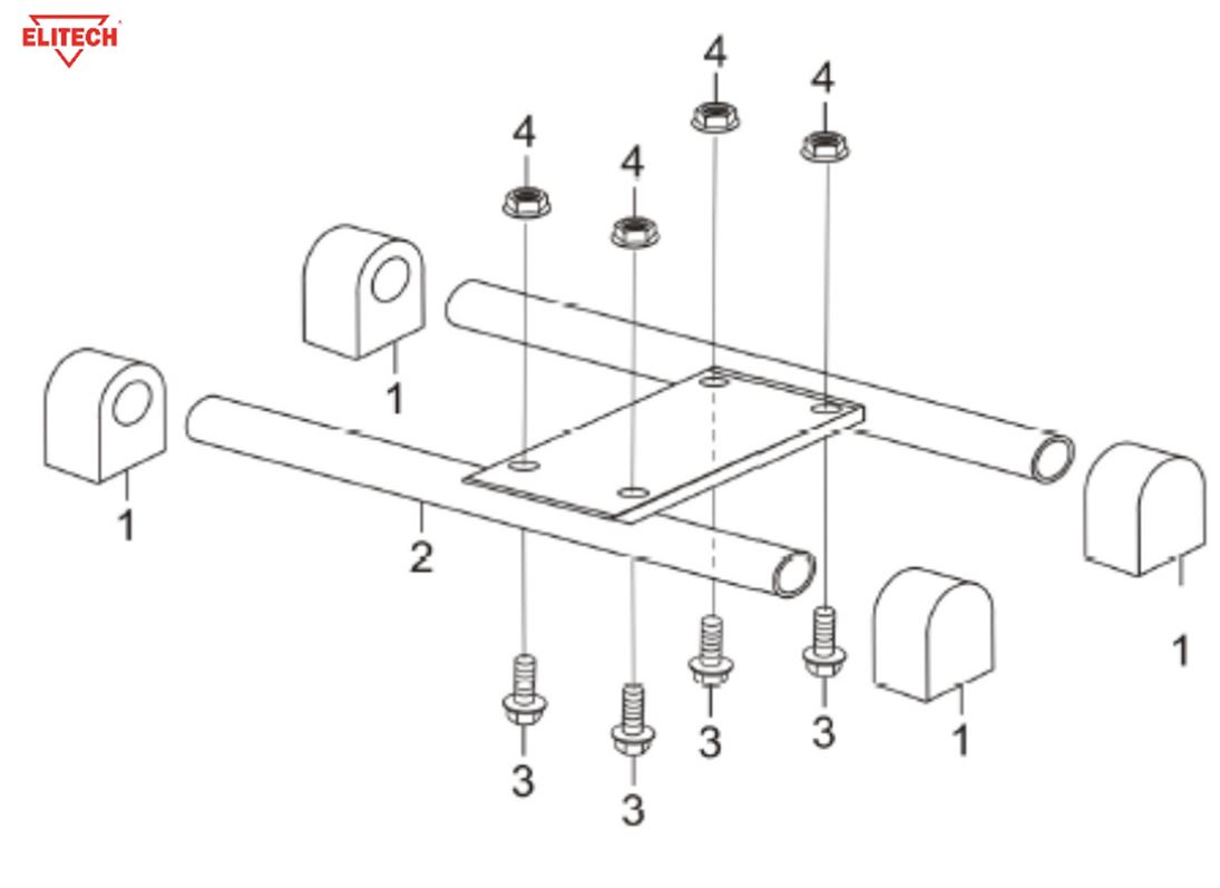 ЗАПЧАСТИ ДЛЯ МОТОПОМПЫ БЕНЗИНОВОЙ ELITECH МБ 200 Д 40 (РАМА)