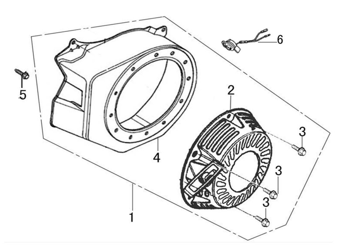 ЗАПЧАСТИ ДЛЯ МОТОПОМПЫ БЕНЗИНОВОЙ ELITECH МБ 800 Д 80 Г (СТАРТЕР РУЧНОЙ)