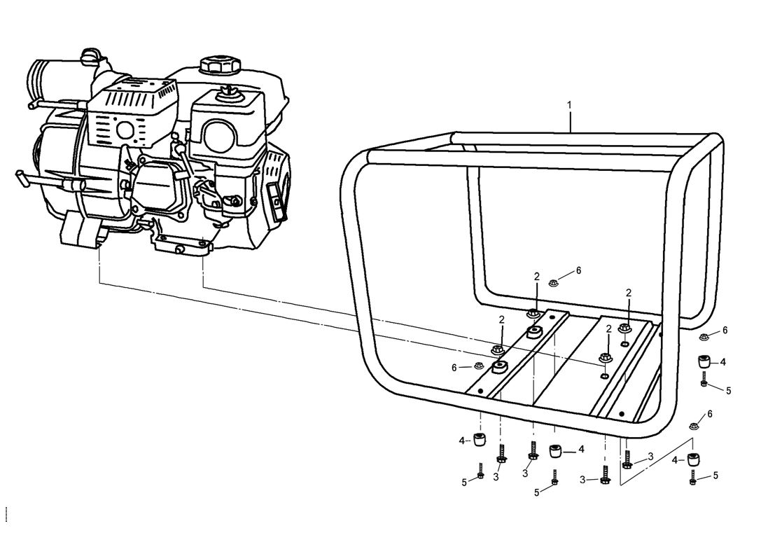ЗАПЧАСТИ ДЛЯ МОТОПОМПЫ БЕНЗИНОВОЙ ELITECH МБ 800 Д 80 Г (РАМА)
