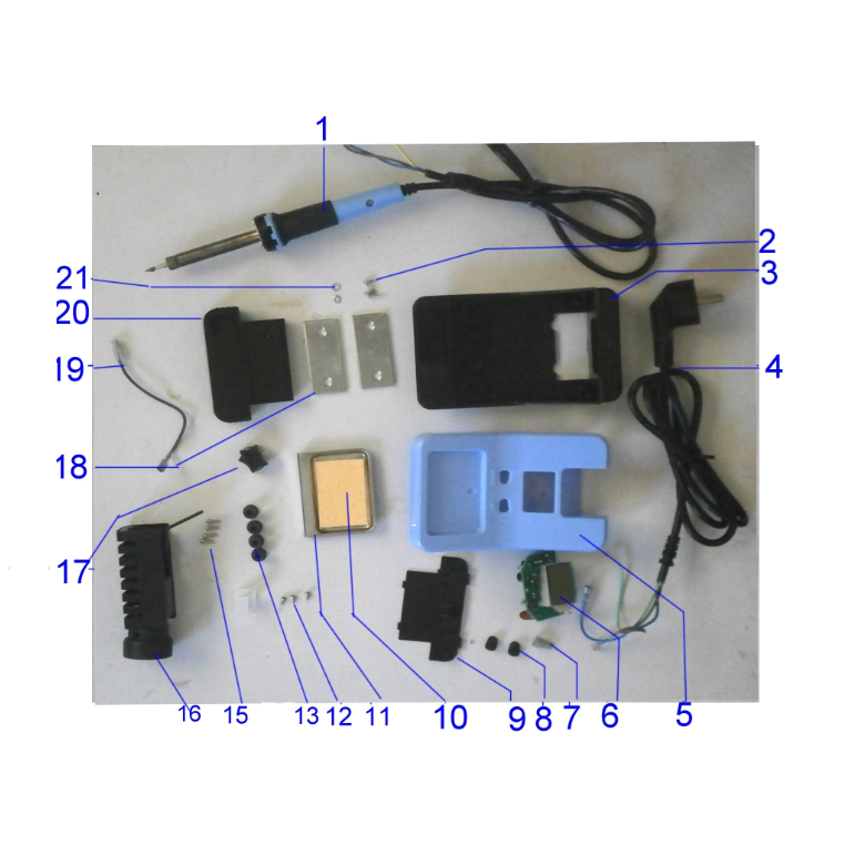 Паяльная станция PROTerm цифровая, с ЖК дисплеем 55370
