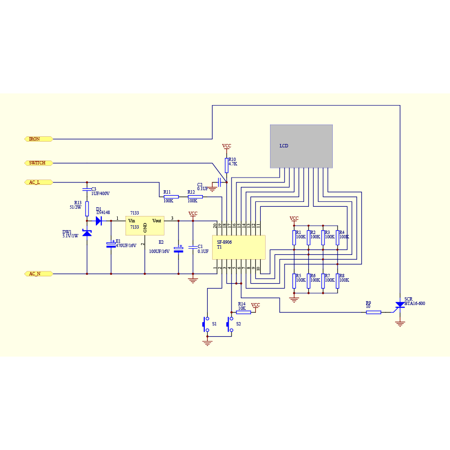 Паяльная станция PROTerm цифровая, с ЖК дисплеем 55370