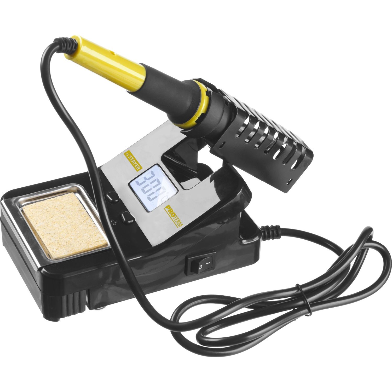 Паяльная станция PROTerm цифровая, с ЖК дисплеем 55370