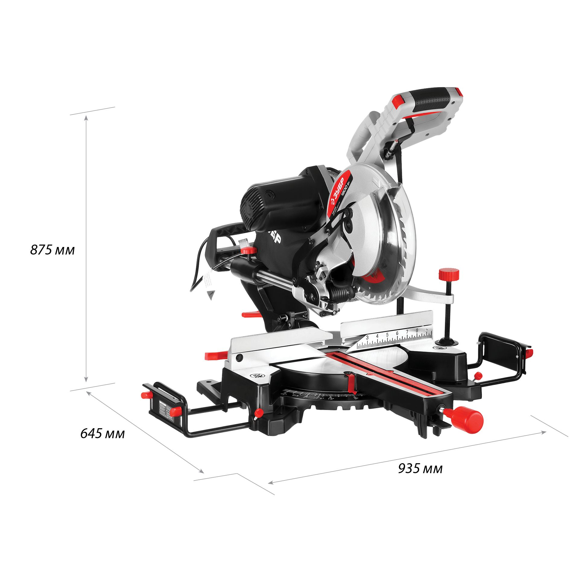 Пила торцовочная с ременной передачей ЗПТ-255-1800 ПЛР