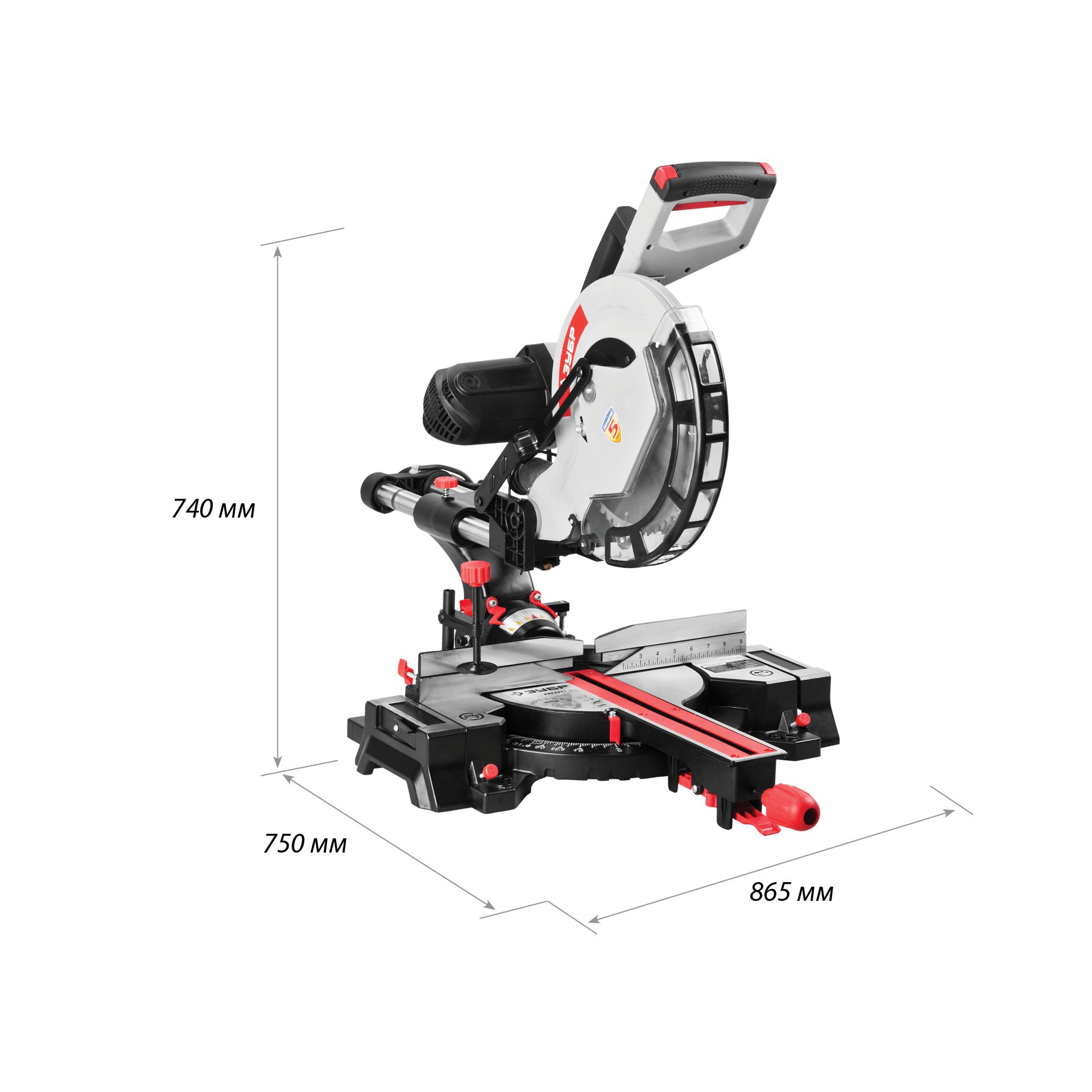Пила торцовочная с ременной передачей ЗПТ-305-1800 ПЛР