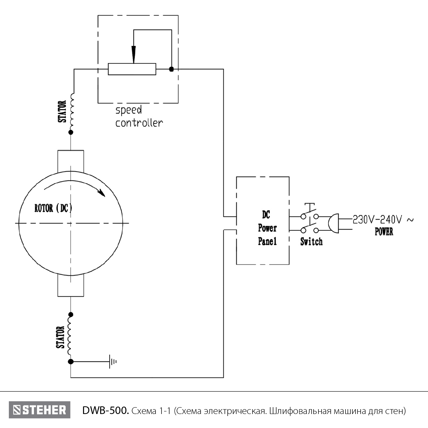 Бесщеточная шлифовальная машина для стен (жираф) DWB-500