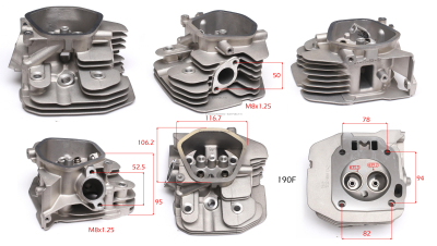 Головка цилиндра, 190F. БЭС 8000Е.ЕАМ.ЕТМ.ЕТАМ