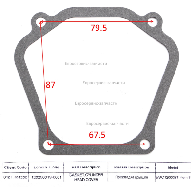 Прокладка крышки клапанной