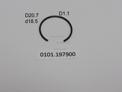 Кольцо стопорное для отверстия d18, 20x18x1, проволочное. БЭС 12000ЕТ