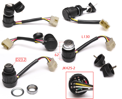 Замок зажигания с ключом,  в сборе HL2500CLE/HL2500CXE-02040   ДЕС 8000ЕМ