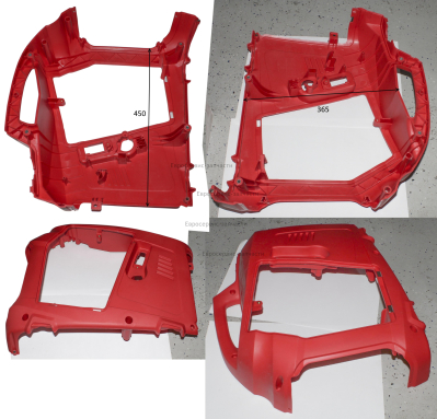 Корпус генератора левая половина(left encloser subassembly)