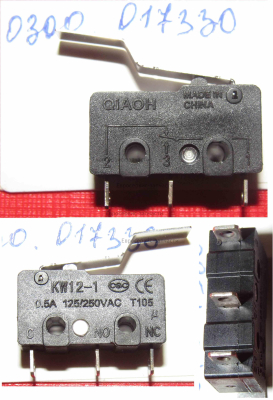 Микровыключатель нижнего/верхнего предела