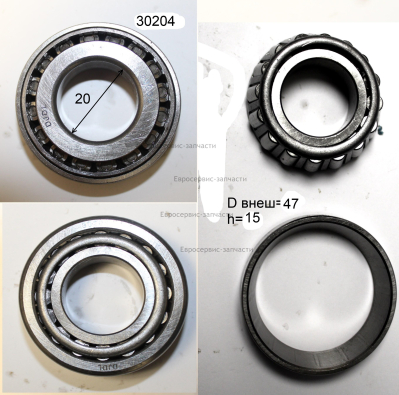 Подшипник роликовый конический 30204