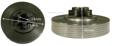 Звездочка ведущая для БП38/16,ПБ40/40
