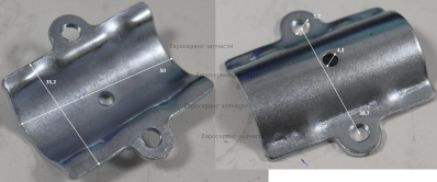 Накладка хомута верхняя O25 рукоятки 9186-903104-0100000: Т750.Т1150.Т1250.Т20.Т25.Т12.