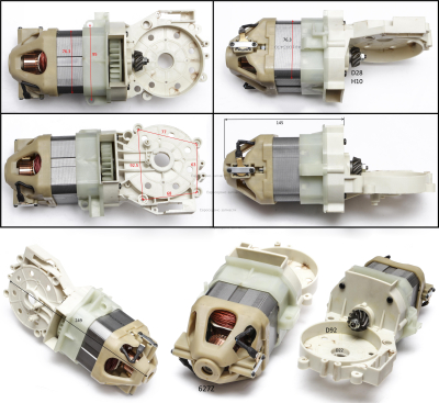 Эл. двигатель в сборе с крышкой опорной