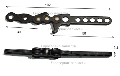 Шарнир тормозной в сборе. HJ-36-LJ-044. Е1611.001.00