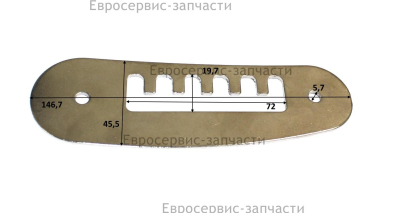 Пластина переключения высоты кошения