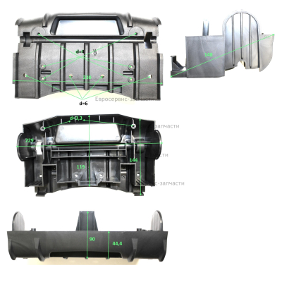 Кронштейн оси колесной передней