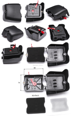 Фильтр воздушный в сборе. 03.08.0001. БМ 52В Е1605.001.01