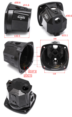 Корпус головы насоса. FGP1000JDF-24-6. САВ 1000Ч24 Е0801.002.00