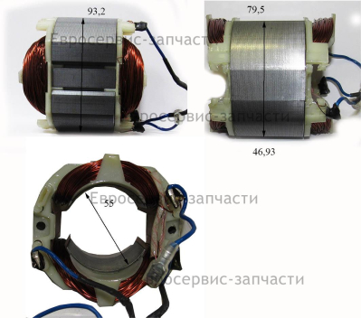 Статор (длина 47 мм, использовать совместно с 1101.106300)