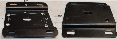 Кронштейн крепления эл. двигателя