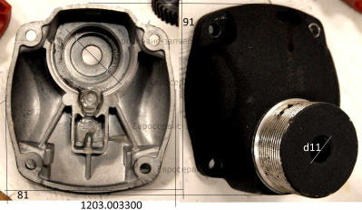 Корпус редуктора (резьба соед. головки посадка HEX 8-42x1,5)
