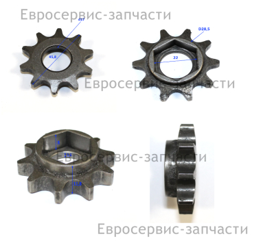 Звездочка вала фрикциона Z.10