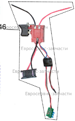 Выключатель FA01-15/1WEK в сборе с платами и дополнительным диодом 10А. ДА 14СЛК2 Е2201.005.02