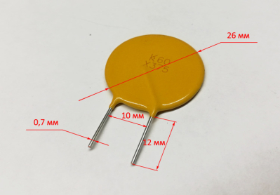 Предохранитель K60 X375 розетки AC36V для САИПА GPV 30701055