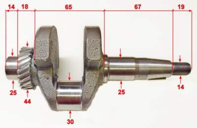 Коленвал для DN2700i, 4400i (19) КЕС