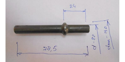 Ударник d8.9(D14)хL78 N000-024-738 для перфораторов ЗП-28-800 КМ