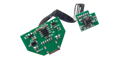 Плата электронная зарядки АКБ в сборе с платой кнопки включения