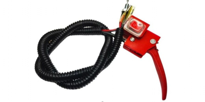 Выключатель в сборе с рычагом дросселя и тросиком газа V2