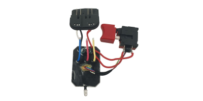 Плата управления двигателем v.3 (JCDZ-2023-С1, разъём 9.3 мм, алюминиевое основание) с выключателем в сборе