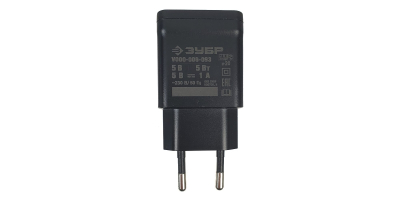 Сетевое зарядное устройство Зубр V000-006-093 1xUSB 5V 1A
