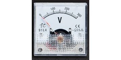 Вольтметр 91L4 0-300В 45х45мм